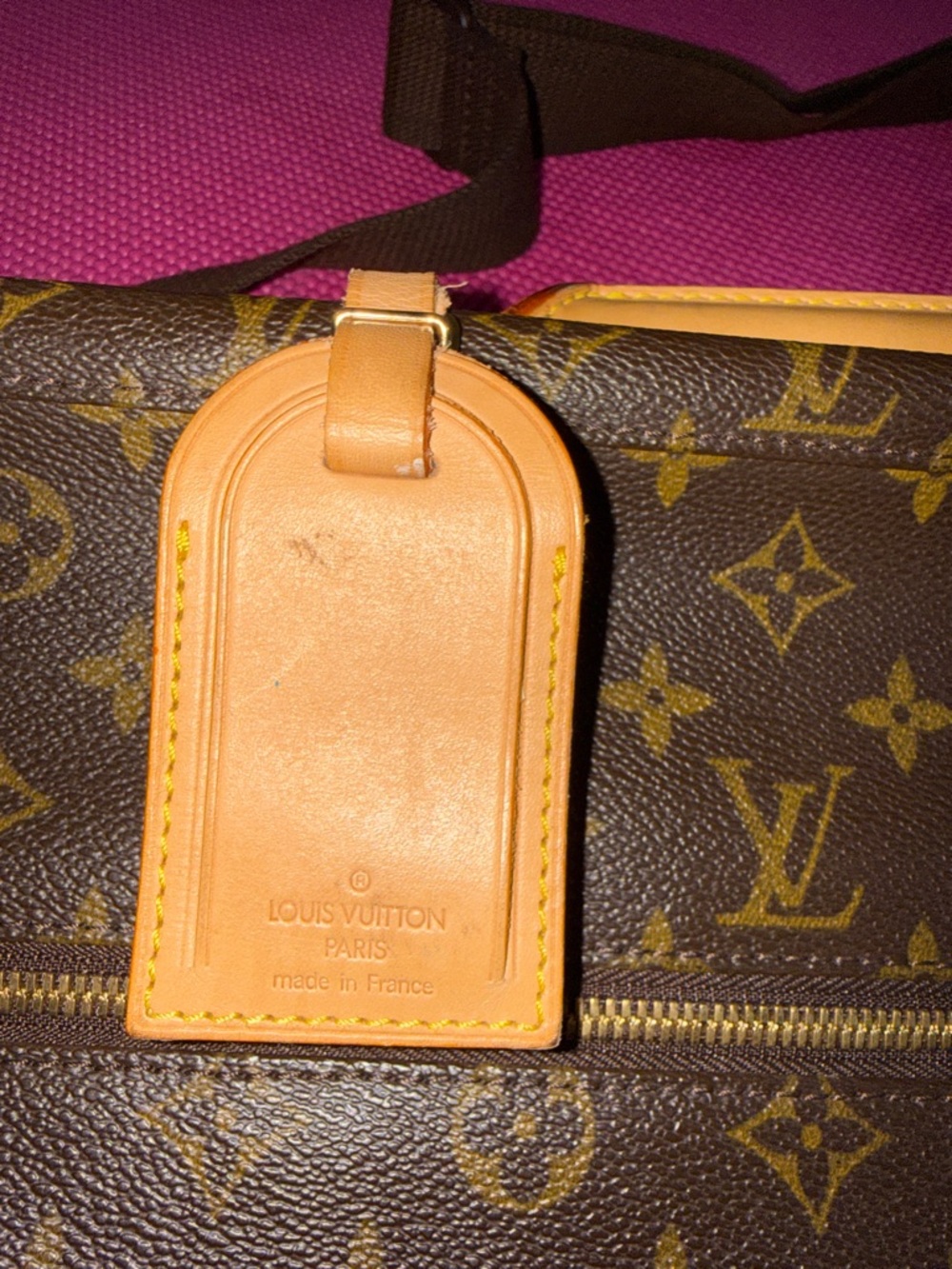 Louis Vuitton Brown Monogram Canvas Garment Bag with Tan Trim - Picture 3 of 15